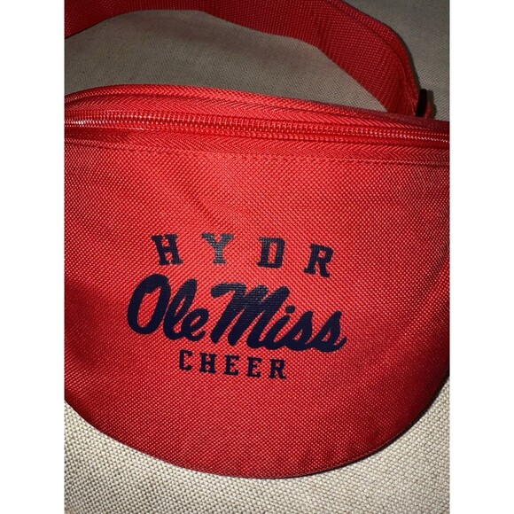 Ole Miss Cheer Red Belt Bag Fanny Pack HOTTY TODDY Go Rebs! Adjustable HYDR - Picture 2 of 8